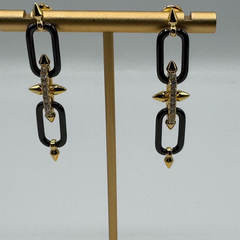 Titan Dangle Earrings - Picture 4 of 11